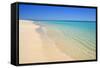 Dream Beach White Sandy Beach, Clear Turquoise-null-Framed Stretched Canvas