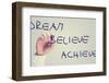 Dream Believe Achieve-Gajus-Framed Photographic Print
