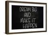 Dream Big and Make it Happen-airdone-Framed Art Print