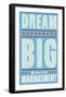 Dream Big (blue)-John Golden-Framed Art Print