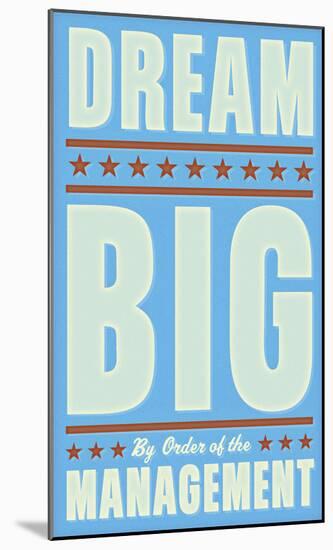 Dream Big (blue)-John Golden-Mounted Art Print