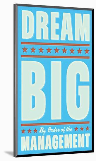 Dream Big (blue)-John Golden-Mounted Art Print