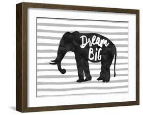 Dream Big Elephant-Amy Brinkman-Framed Art Print