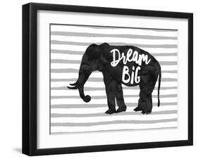 Dream Big Elephant-Amy Brinkman-Framed Art Print