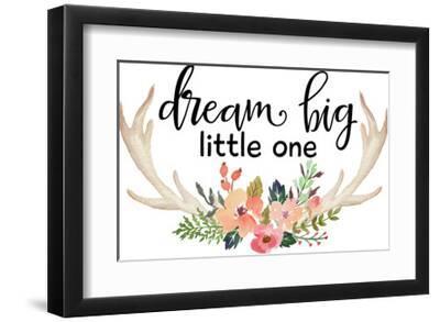 Dream Big Little One Antlers-Amy Brinkman-Framed Art Print