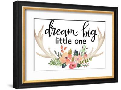 Dream Big Little One Antlers-Amy Brinkman-Framed Art Print