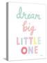 Dream Big Little One Cursive-1-Ann Kelle-Stretched Canvas