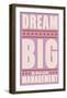 Dream Big (pink)-John Golden-Framed Art Print