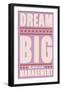 Dream Big (pink)-John Golden-Framed Art Print