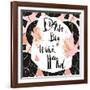 Dream Big, Work Hard-Helter skelter-Framed Art Print