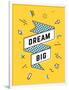 Dream Big-foxysgraphic-Framed Art Print