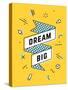 Dream Big-foxysgraphic-Stretched Canvas