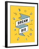 Dream Big-foxysgraphic-Framed Art Print