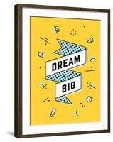 Dream Big-foxysgraphic-Framed Art Print