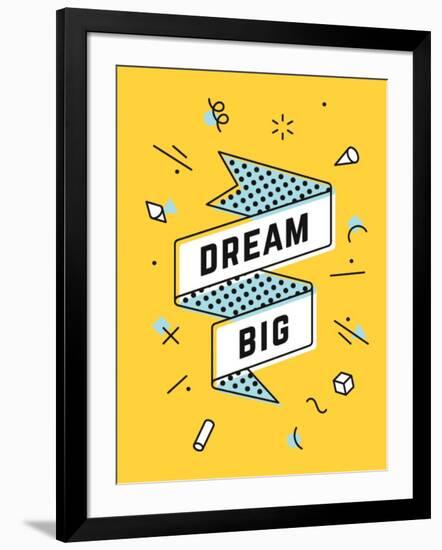 Dream Big-foxysgraphic-Framed Art Print