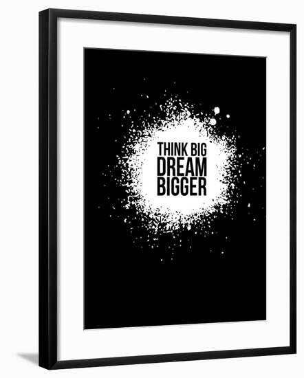 Dream Bigger Black-NaxArt-Framed Art Print