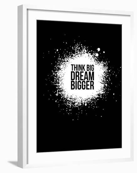 Dream Bigger Black-NaxArt-Framed Art Print