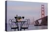 Dream Cafe Golden Gate Bridge #37-Alan Blaustein-Stretched Canvas