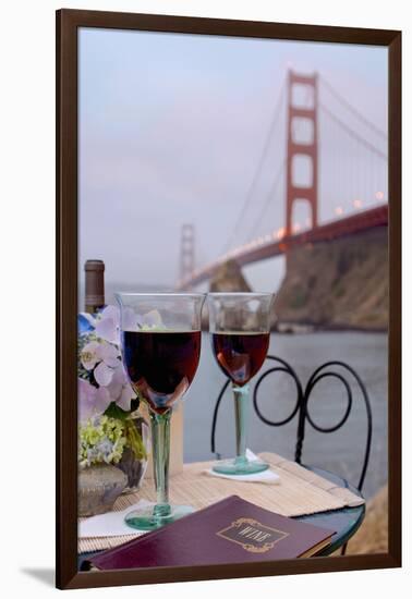 Dream Cafe Golden Gate Bridge #39-Alan Blaustein-Framed Photographic Print