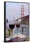 Dream Cafe Golden Gate Bridge #39-Alan Blaustein-Framed Stretched Canvas