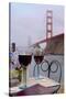 Dream Cafe Golden Gate Bridge #39-Alan Blaustein-Stretched Canvas