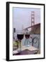 Dream Cafe Golden Gate Bridge #39-Alan Blaustein-Framed Premium Photographic Print