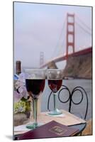 Dream Cafe Golden Gate Bridge #39-Alan Blaustein-Mounted Premium Photographic Print