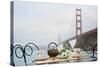 Dream Cafe Golden Gate Bridge #43-Alan Blaustein-Stretched Canvas