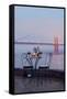 Dream Cafe Golden Gate Bridge #52-Alan Blaustein-Framed Stretched Canvas