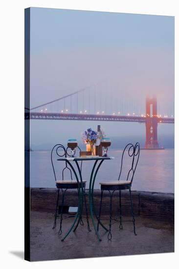 Dream Cafe Golden Gate Bridge #52-Alan Blaustein-Stretched Canvas