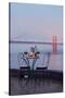 Dream Cafe Golden Gate Bridge #52-Alan Blaustein-Stretched Canvas