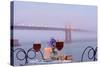 Dream Cafe Golden Gate Bridge #57-Alan Blaustein-Stretched Canvas