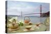 Dream Cafe Golden Gate Bridge #66-Alan Blaustein-Stretched Canvas