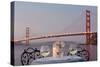 Dream Cafe Golden Gate Bridge #77-Alan Blaustein-Stretched Canvas
