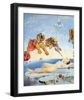 Dream Caused by the Flight of a Bee around a Pomegranate, c. 1944-Salvador Dalí-Framed Art Print