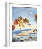 Dream Caused by the Flight of a Bee around a Pomegranate, c. 1944-Salvador Dalí-Framed Art Print