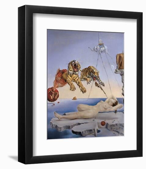 Dream Caused by the Flight of a Bee...-Salvador Dali-Framed Art Print