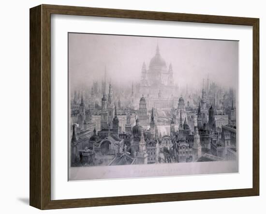 Dream City of Christopher Wren's Buildings, 1842-William Richardson-Framed Giclee Print