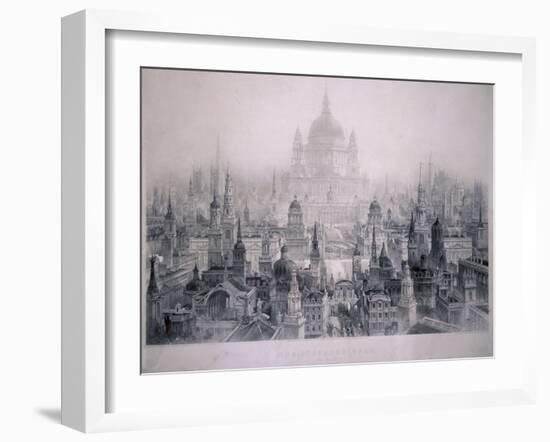 Dream City of Christopher Wren's Buildings, 1842-William Richardson-Framed Giclee Print