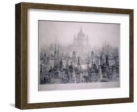 Dream City of Christopher Wren's Buildings, 1842-William Richardson-Framed Giclee Print