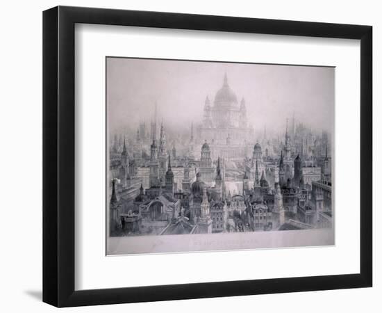 Dream City of Christopher Wren's Buildings, 1842-William Richardson-Framed Giclee Print