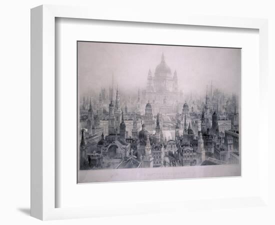 Dream City of Christopher Wren's Buildings, 1842-William Richardson-Framed Giclee Print