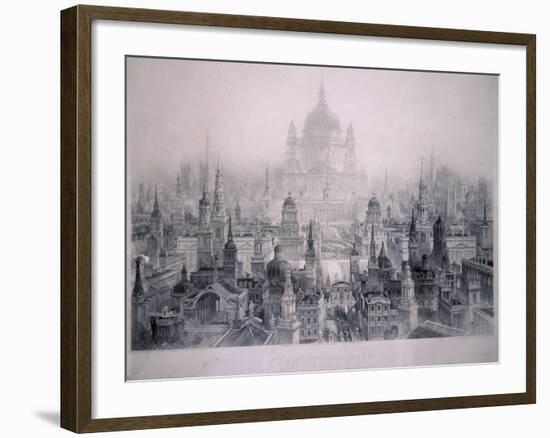 Dream City of Christopher Wren's Buildings, 1842-William Richardson-Framed Giclee Print