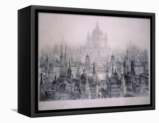 Dream City of Christopher Wren's Buildings, 1842-William Richardson-Framed Stretched Canvas