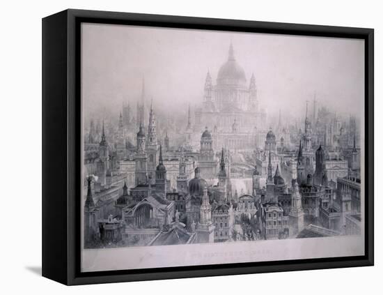 Dream City of Christopher Wren's Buildings, 1842-William Richardson-Framed Stretched Canvas