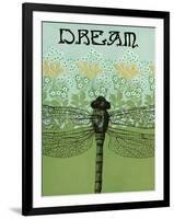 Dream Dragonfly-Ricki Mountain-Framed Art Print