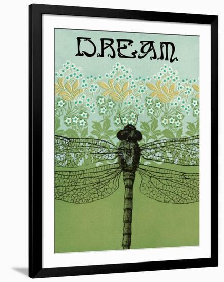 Dream Dragonfly-Ricki Mountain-Framed Art Print