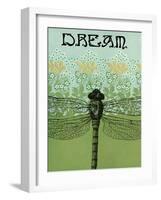 Dream Dragonfly-Ricki Mountain-Framed Art Print