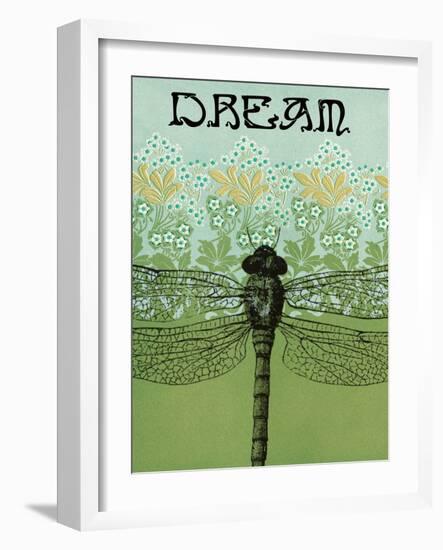 Dream Dragonfly-Ricki Mountain-Framed Art Print