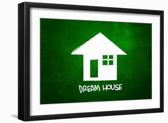 Dream House-airdone-Framed Art Print